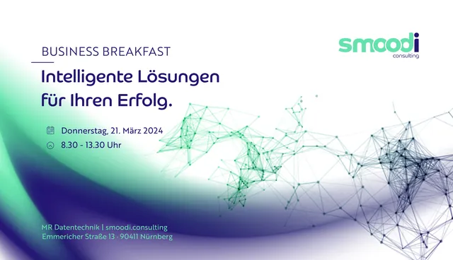 Titelmotiv: Business Breakfast „Intelligente Lösungen für Ihren Erfolg“