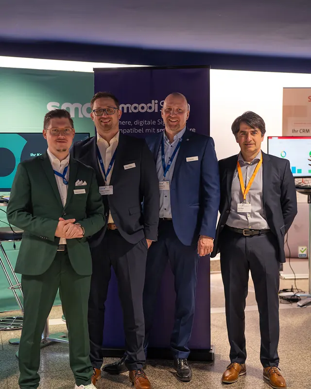 Das smoodi-Team am Stand des ELO ECM-Fachkongresses