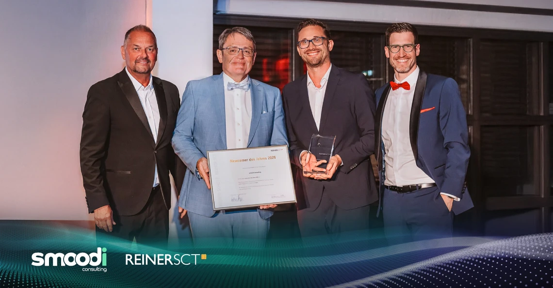 smoodi.consulting ist „Newcomer des Jahres 2025“ – Auszeichnung von REINER SCT